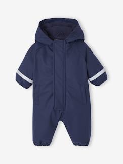 Baby-Mantels, combipakje, engelennestje-Regenpak met fleecevoering en capuchon
