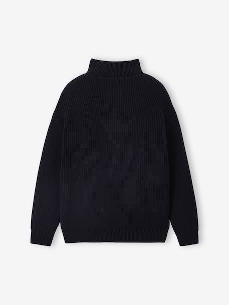 Pull garçon col camionneur anthracite - vertbaudet enfant 