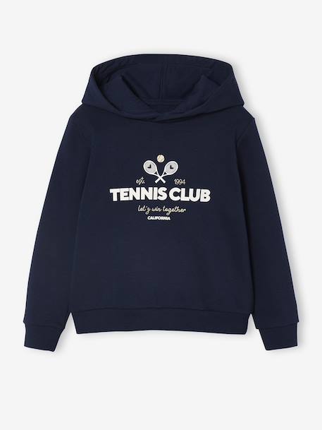 Ensemble sport sweat à capuche et jogging fille marine - vertbaudet enfant 