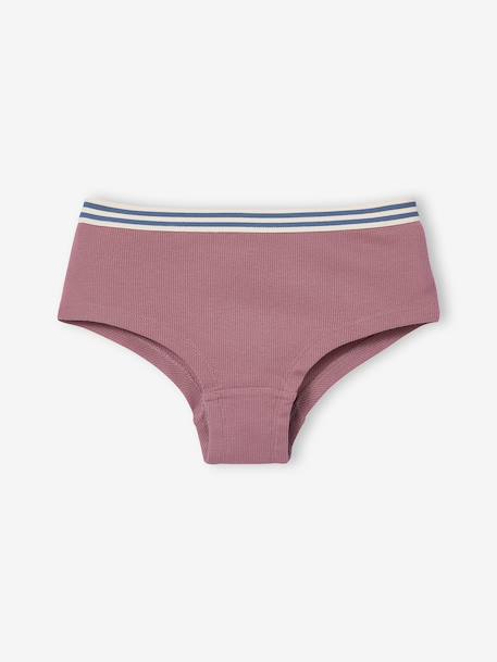 Lot 5 Shorties Jonen unis fille écru - vertbaudet enfant 