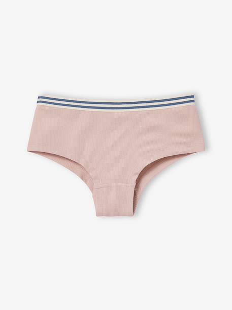 Set van 5 effen shorty's voor meisjes JONEN ecru - vertbaudet enfant 