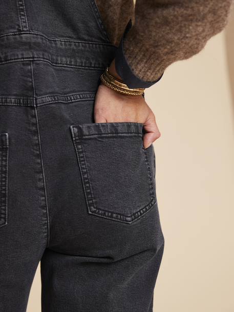 Salopette large de grossesse anthracite - vertbaudet enfant 