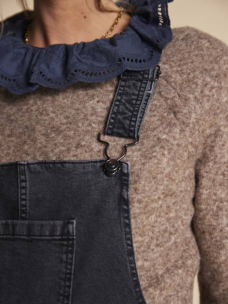 Salopette large de grossesse anthracite - vertbaudet enfant 