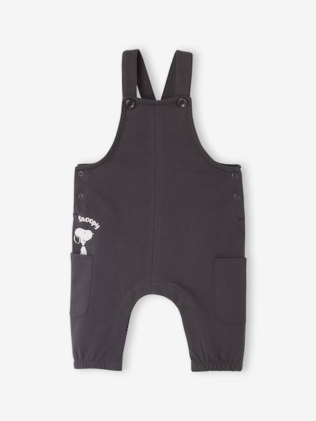 Ensemble bébé Peanuts Snoopy + T-shirt + salopette anthracite - vertbaudet enfant 