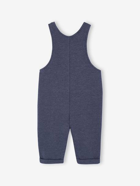 Salopet babypakje in velours gemêleerd blauw - vertbaudet enfant 