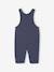 Salopet babypakje in velours gemêleerd blauw - vertbaudet enfant 