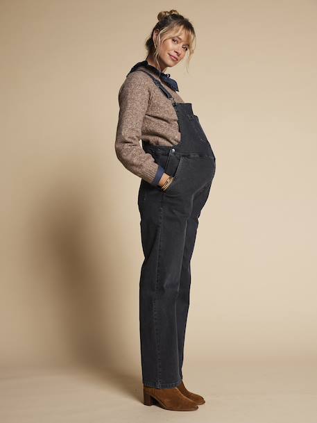 Salopette large de grossesse anthracite - vertbaudet enfant 