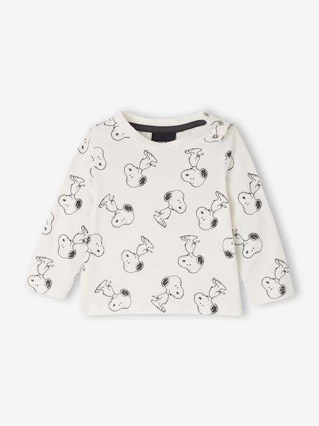 Ensemble bébé Peanuts Snoopy + T-shirt + salopette anthracite - vertbaudet enfant 