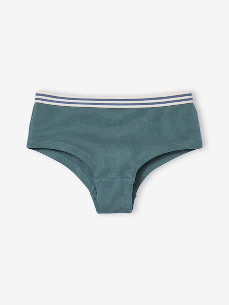 Lot 5 Shorties Jonen unis fille écru - vertbaudet enfant 