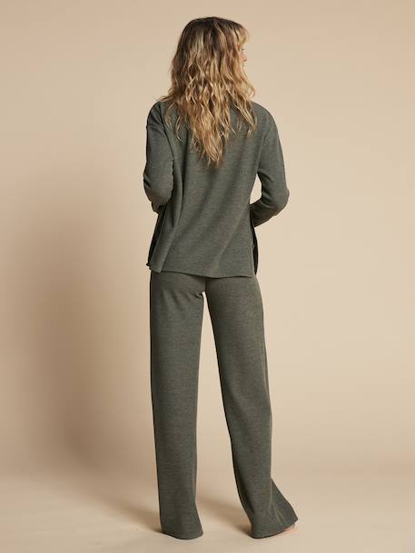 Ensemble de grossesse et postpartum 2 pièces noisette+vert - vertbaudet enfant 