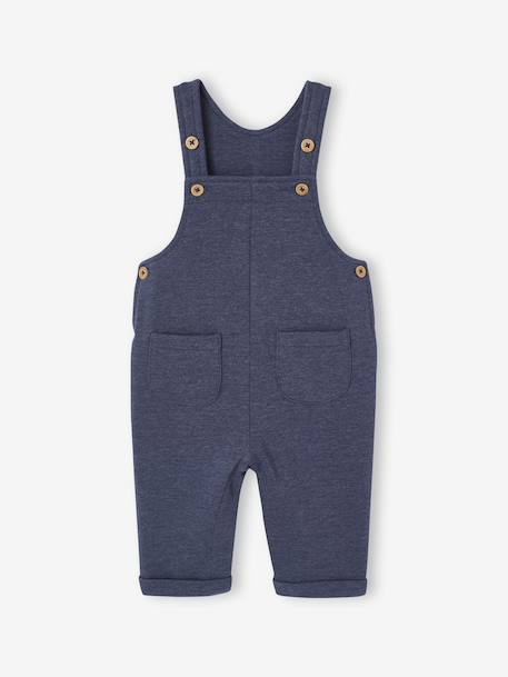 Salopet babypakje in velours gemêleerd blauw - vertbaudet enfant 