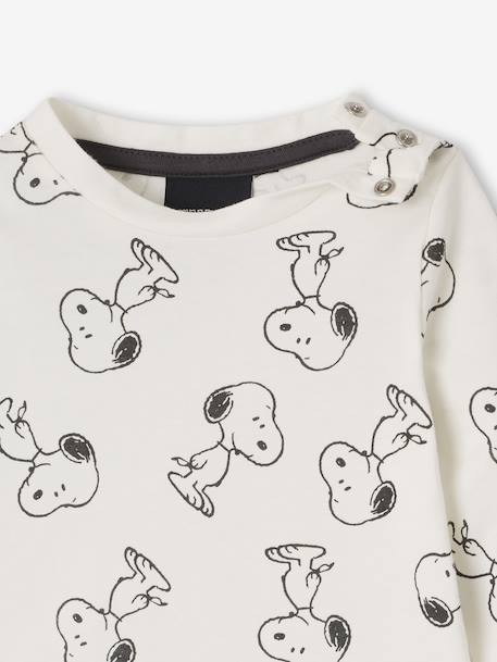 Babyset met shirt + salopet Peanuts® SNOOPY antraciet - vertbaudet enfant 