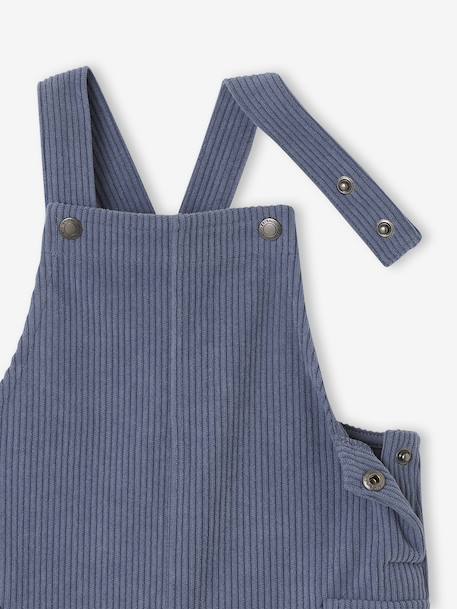 Babyset met T-shirt met lange mouwen + salopet + knuffel grijsblauw - vertbaudet enfant 
