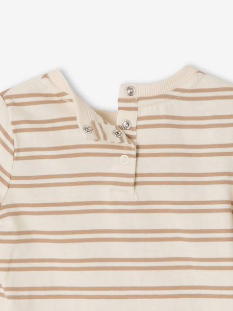 Babyset met T-shirt met lange mouwen + salopet + knuffel grijsblauw - vertbaudet enfant 