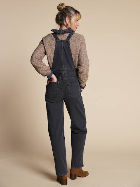 Salopette large de grossesse anthracite - vertbaudet enfant 