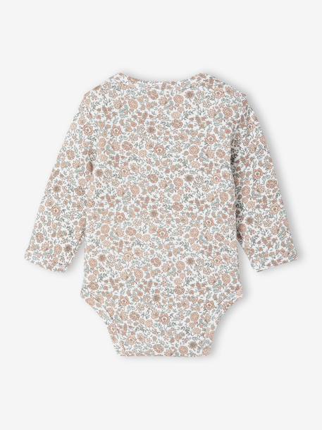 Set van 5 body's voor pasgeborenen met Amerikaanse opening saliegroen - vertbaudet enfant 