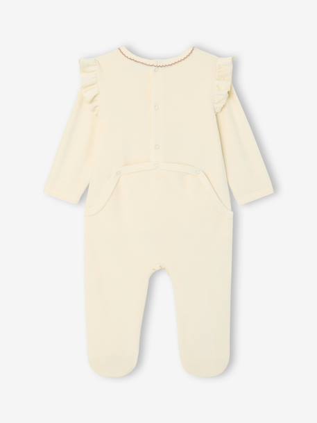 Babyslaappakje voor meisjes DISNEY ANIMALS® Panpan in fluweel / velours vanille - vertbaudet enfant 