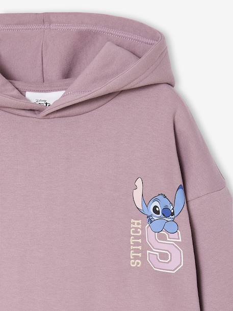 Sportieve set voor meisjes met sweater + broek Disney® LILO & STITCH van fleece paars - vertbaudet enfant 