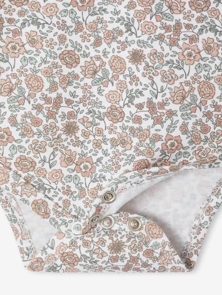 Set van 5 body's voor pasgeborenen met Amerikaanse opening saliegroen - vertbaudet enfant 