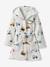 Peignoir de bain Enfant CHANTIER personnalisable, avec coton recyclé blanc imprimé - vertbaudet enfant 