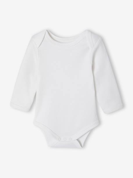 Set van 5 body's voor pasgeborenen met Amerikaanse opening saliegroen - vertbaudet enfant 