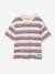 T-Shirt manches courtes rayé HAPPY LA garçon rayé blanc - vertbaudet enfant 