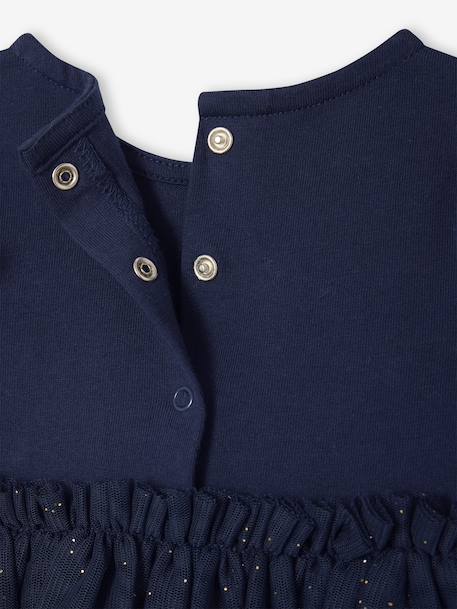 Kerstjurk babymeisjes rok tule met pailletten marineblauw - vertbaudet enfant 