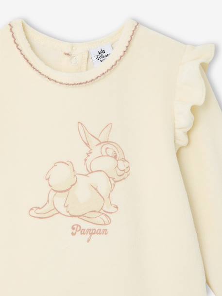 Babyslaappakje voor meisjes DISNEY ANIMALS® Panpan in fluweel / velours vanille - vertbaudet enfant 