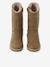 Bottes enfant fille synthétique fourrées zippées camel - vertbaudet enfant 