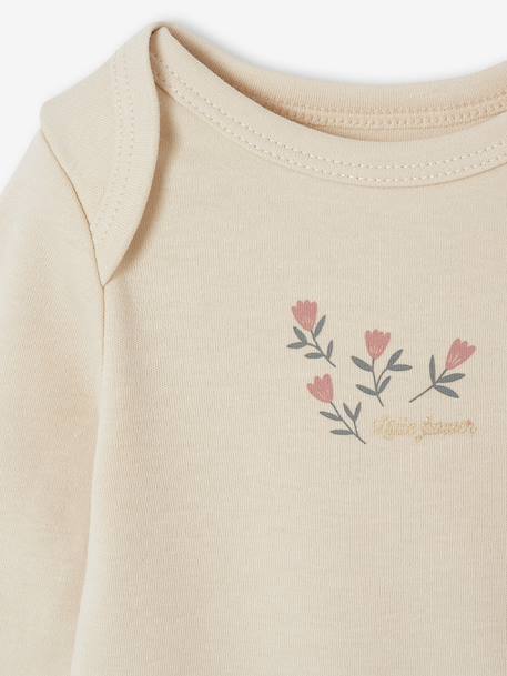 Set van 5 body's voor pasgeborenen met Amerikaanse opening saliegroen - vertbaudet enfant 