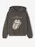 Sweat The Rolling Stones fille à capuche anthracite - vertbaudet enfant 