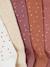 Lot de 5 paires de chaussettes à pois fille bois de rose+rose - vertbaudet enfant 