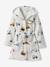 Peignoir de bain Enfant CHANTIER personnalisable, avec coton recyclé blanc imprimé - vertbaudet enfant 