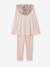Ensemble Pyjama Fille Cape Sequins rose poudré - vertbaudet enfant 