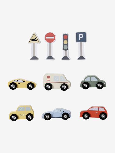 Tapis circuit avec accessoires en bois FSC® vert - vertbaudet enfant 