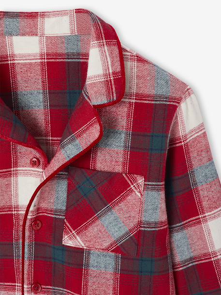 Pyjama mixte Noël flanelle capsule famille rouge - vertbaudet enfant 