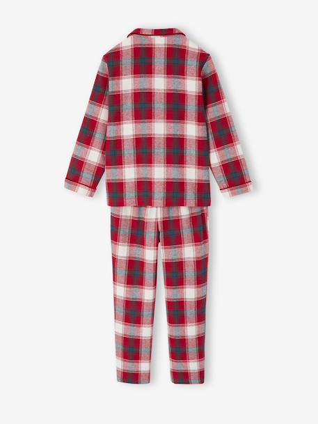 Pyjama mixte Noël flanelle capsule famille rouge - vertbaudet enfant 