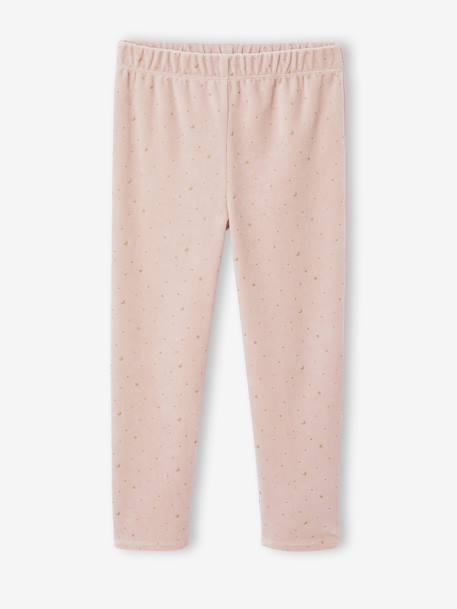 Ensemble Pyjama Fille Cape Sequins rose poudré - vertbaudet enfant 