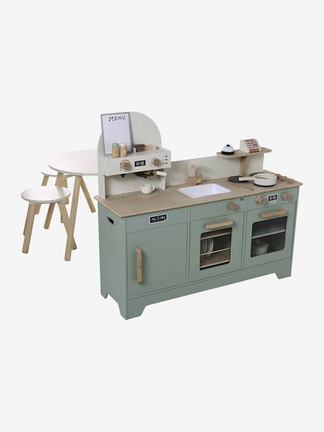Restaurant en bois FSC® vert sauge - vertbaudet enfant 