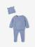 Ensemble naissance en tricot bleu glacier - vertbaudet enfant 