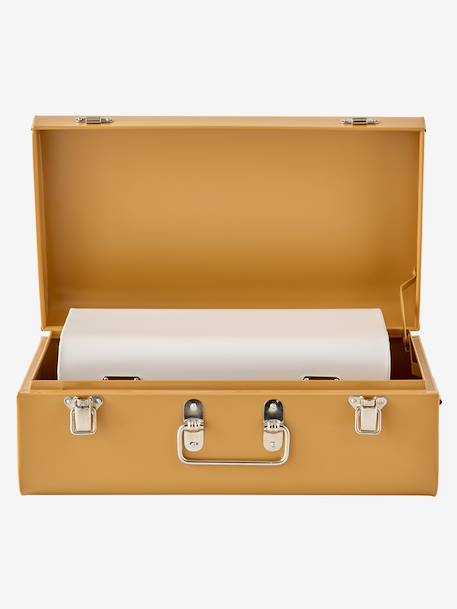 Lot de 2 malles en métal gigognes bleu jean+cannelle+rose nude+vert / jaune - vertbaudet enfant 