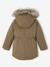 3-in-1 parka met capuchon meisje DARK GREEN+groengrijs+kaki+PURPLE DARK - vertbaudet enfant 