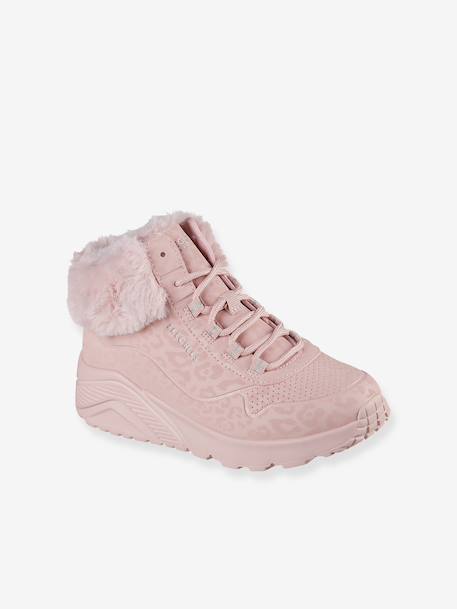 Baskets Cozy Léopard fille Skechers blush - vertbaudet enfant 