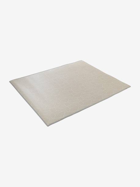 Grand tapis mousse beige+écru - vertbaudet enfant 