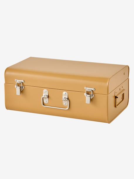 Lot de 2 malles en métal gigognes bleu jean+cannelle+rose nude+vert / jaune - vertbaudet enfant 