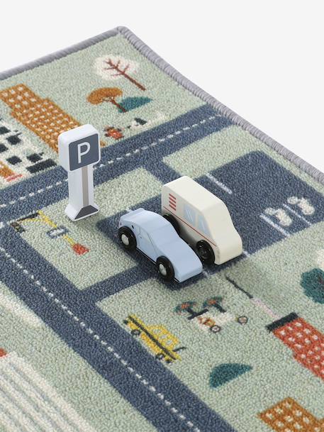 Tapis circuit avec accessoires en bois FSC® vert - vertbaudet enfant 
