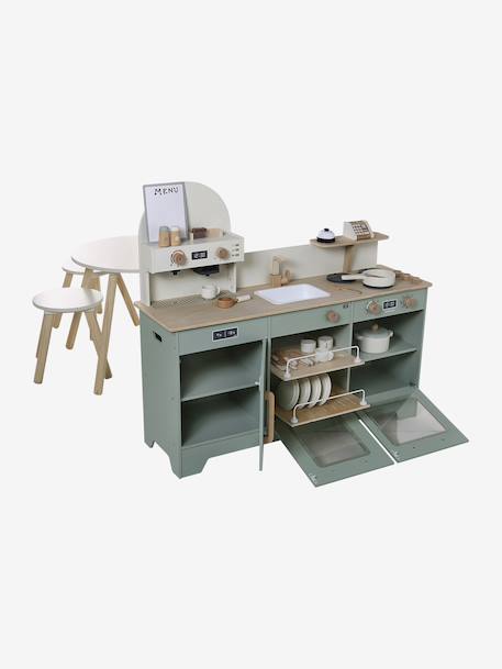 Restaurant en bois FSC® vert sauge - vertbaudet enfant 
