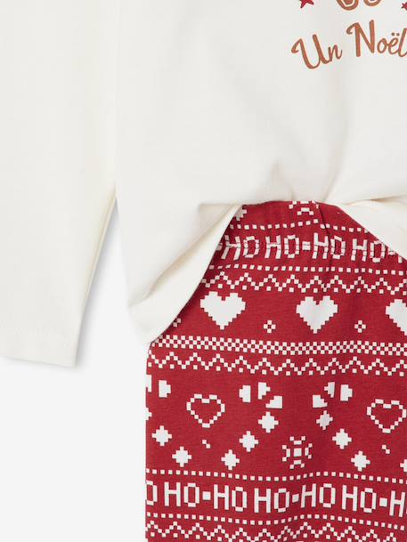 Ensemble Pyjama Fille Noël rouge - vertbaudet enfant 
