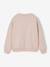 Sweat fille noël message en sequins rose poudré - vertbaudet enfant 
