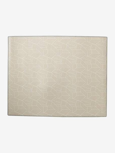 Grand tapis mousse beige+écru - vertbaudet enfant 